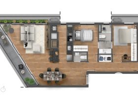 Apartamento à venda com 115m², 3 dormitórios, 3 suítes, 2 vagas, no bairro Praia de Belas em Porto Alegre